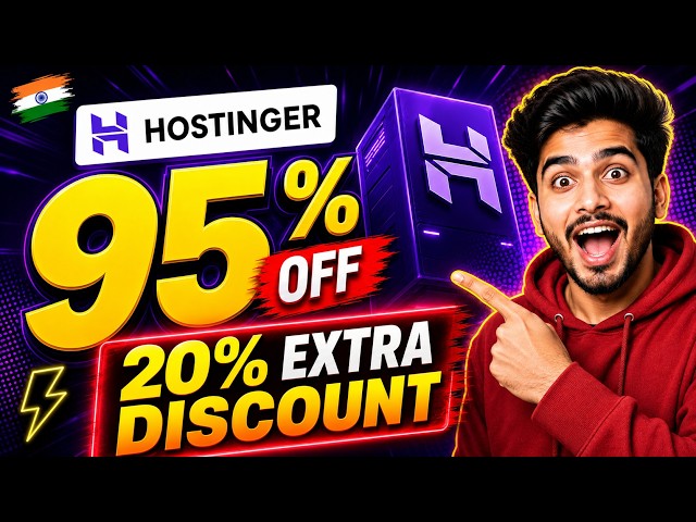 🔥Hostinger Hosting Buy Kare 95% Discount Kaise Le? + 20% Extra OFF