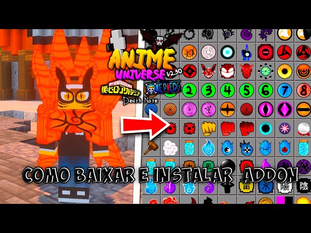 HOW TO DOWNLOAD AND INSTALL ADDON ANIMES UNIVERSO V5 ON MINECRAFT PE ON YOUR MOBILE PHONE!!
