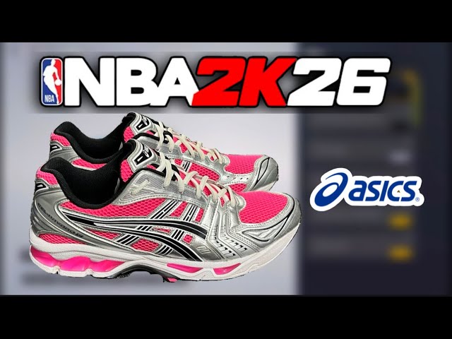 NBA 2K26 Shoe Creator - 'Pink Glow' ASICS Gel Kayano 14 Tutorial! How to Make ASICS in NBA 2K26