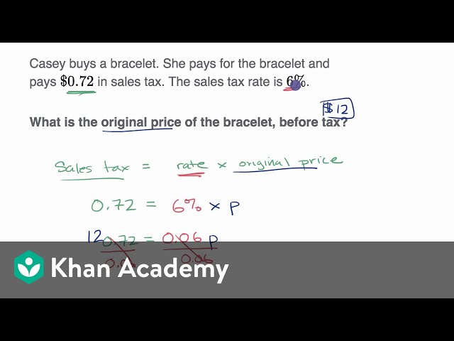 Tax, discount and tip examples
