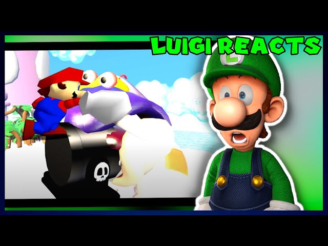 Luigi Reacts to SMG4: Stupid Mario 3D World
