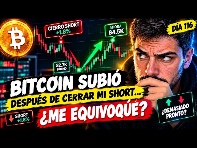 I Closed My Short for a PROFIT… and Bitcoin WENT UP | Was I Wrong? Day 116