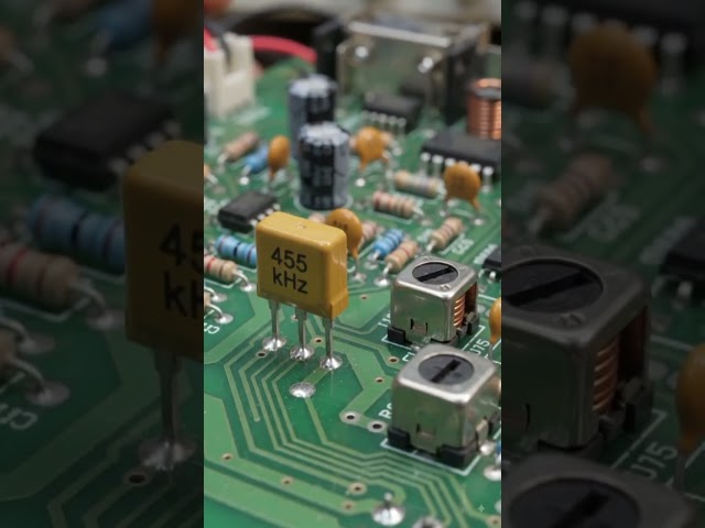 i found 3 pins  ceramic filter 455kc on circuit board