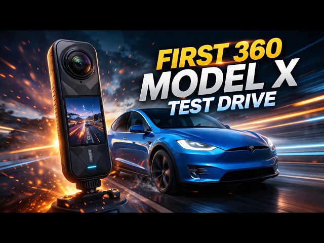 Insta360 X5 Driving Test (360 Video) Tesla Model X Road Trip: MA to Toronto to Las Vegas NAB Show LV