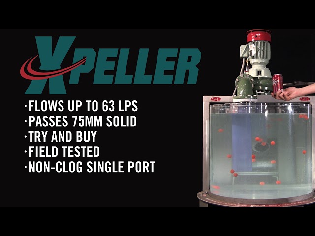 X-PELLER® Non-Clog Impeller Tank Test (Metric)