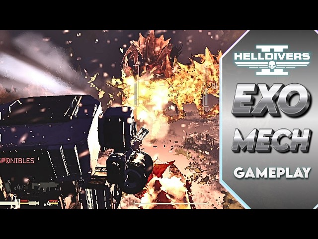 EXO SUIT Battle GAMEPLAY in #helldivers2 | Mecha Stratagem Power | Helldivers 2 GAMEPLAY 12