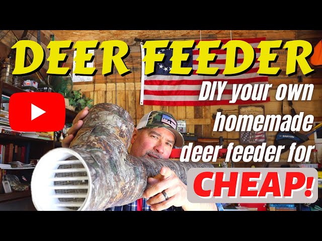 How to make a Homemade DEER FEEDER - DIY #DeerFeeder on the CHEAP that you can build yourself!