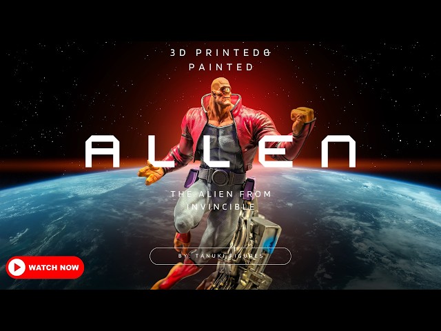 How I Painted Allen the Alien from Invincible | 3D Printed & Painted