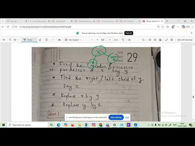 BINARY SEARCH TREE DELETION