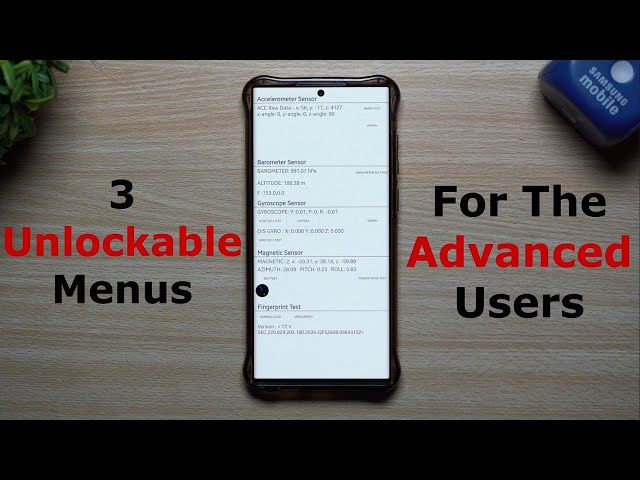 For The Advanced Users - 3 Hidden Advanced Unlockable Menus