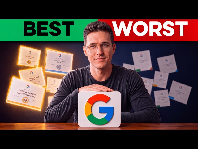 I Ranked Every Google Certificate from Best to Worst