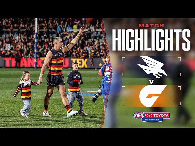 Adelaide Crows v GWS Giants Highlights | Round 24, 2026 | AFL