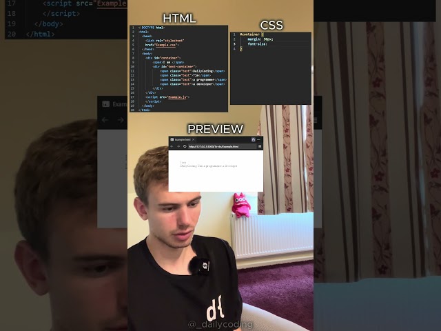 How to code rolling text in HTML, CSS and JavaScript - Part 1 #frontenddeveloper