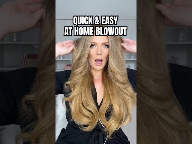 Bouncy Blowout Tutorial! @Wavytalkofficial blowout boost brush ad #wavytalk #wavytalkthermalbrush