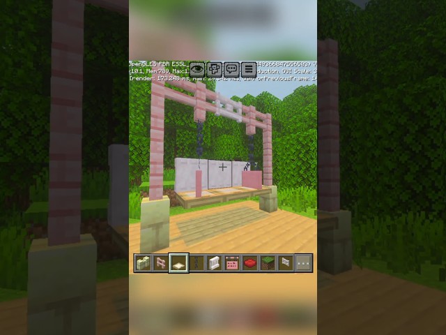Minecraft Swing Build Hack 😱🔥 #minecraft #shorts #viral