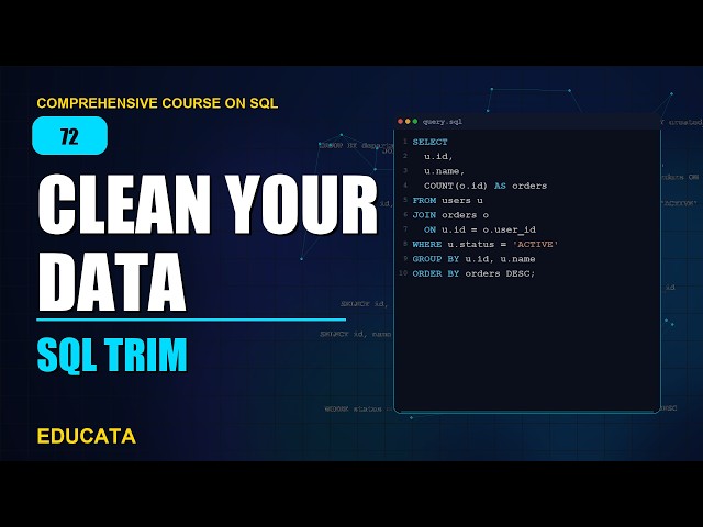 72. TRIM | Comprehensive Course on SQL