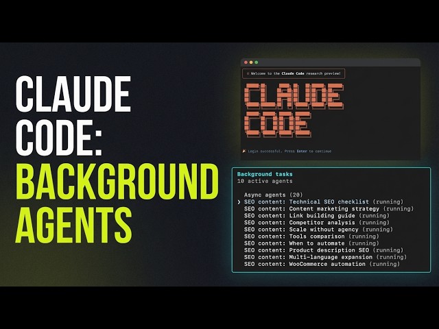 New Claude Code Background Sub Agents Are GAME CHANGING