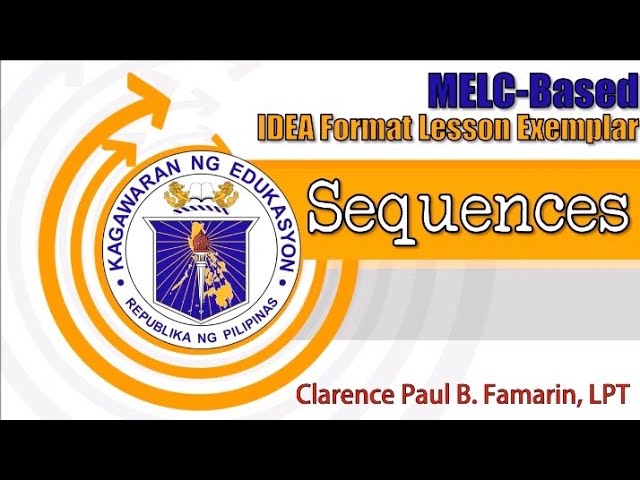 MELC-BASED IDEA FORMAT LESSON EXEMPLAR | Mathematics 10 | Patterns and Sequences