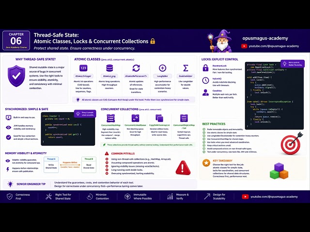 Advanced Java - Chapter 6   Thread safe state