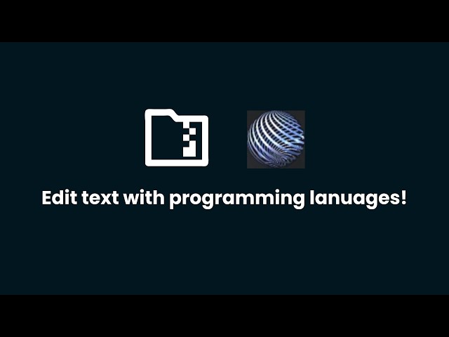 Edit text and use programming languages with this Open Source app!