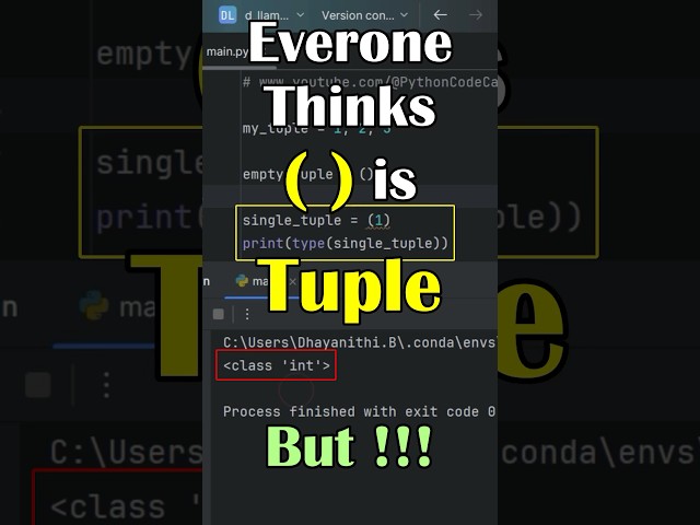 Do you know this? The Truth About Parentheses and Commas in Tuple !
