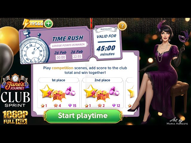 JUNE'S JOURNEY 26 FEB 2026 TIME RUSH ( League Points Bonanza ) COMPETITION 1080P FULL HD