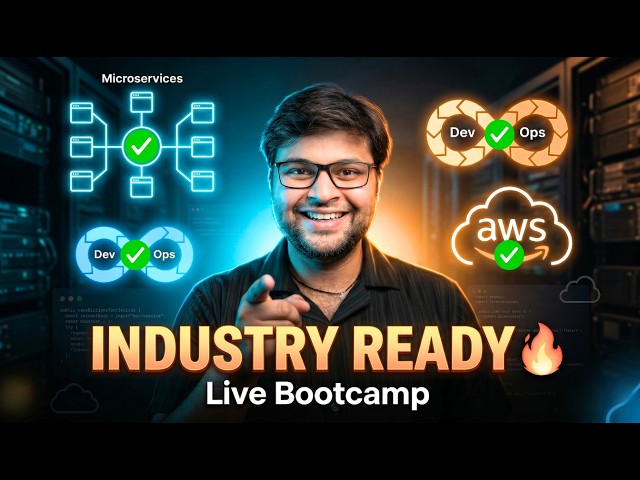 🔥Industry Ready MICROSERVICES + DEVOPS +CLOUD Live Bootcamp with Real world projects in Hinglish