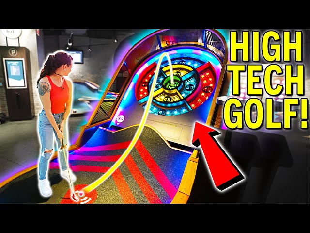 Crazy HIGH TECH Mini Golf! - Insane ONE OF A KIND Course!