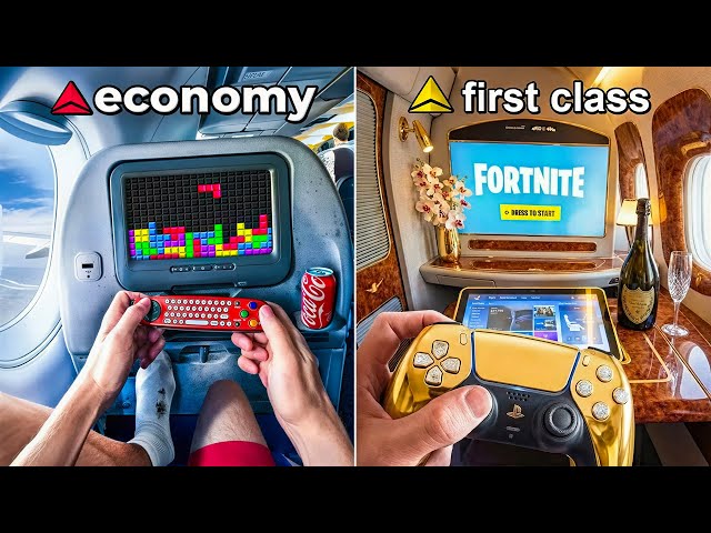 I Tried “Gaming” In EVERY Airplane Seat...