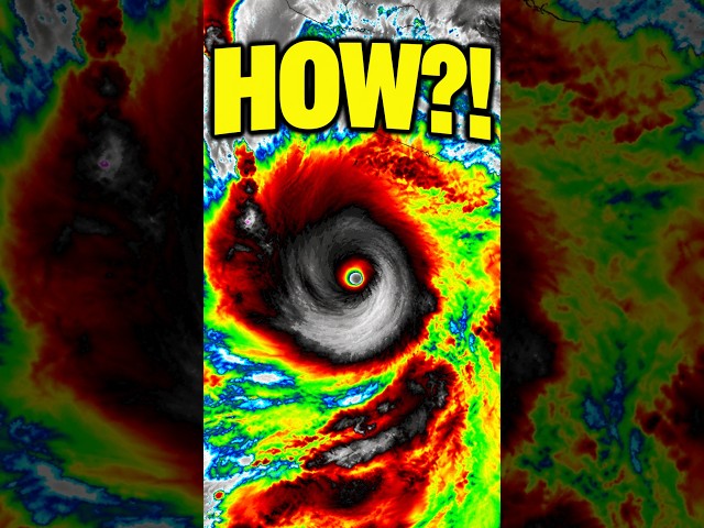 This Hurricane Just EXPLODED to 180 MPH… 😳 #Hurricane #extremeweather #shorts
