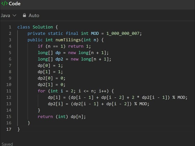 790 Domino and Tromino Tiling