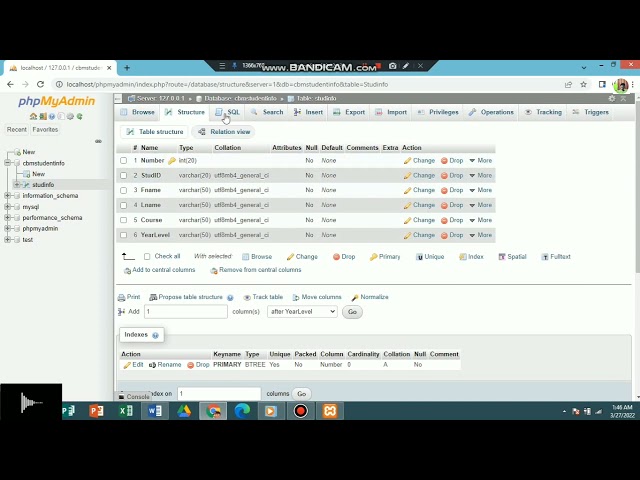 My SQL: INSERT, UPDATE, and DELETE data using XAMPP
