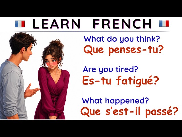 Common French Dialogues for You'll Use Everyday | Learn French for beginners | Apprendre le français