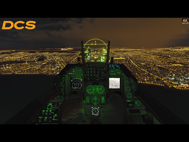 F-16C Viper | Strike Against Iran | Suppression of Air Defenses | EXTREME Night Weather | DCS 