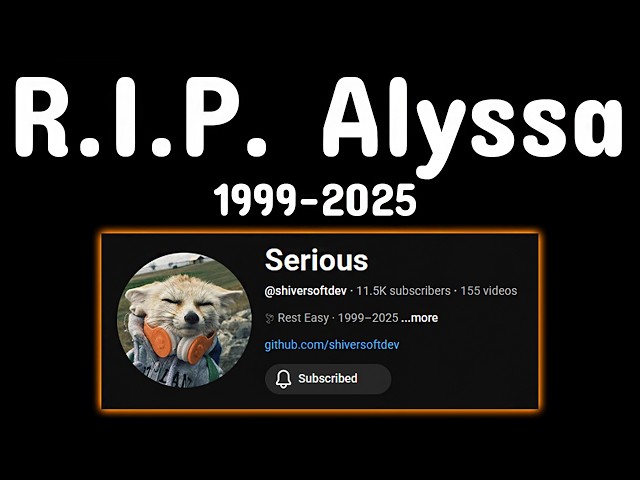 Rest in Peace Serious, Thank You for Everything.