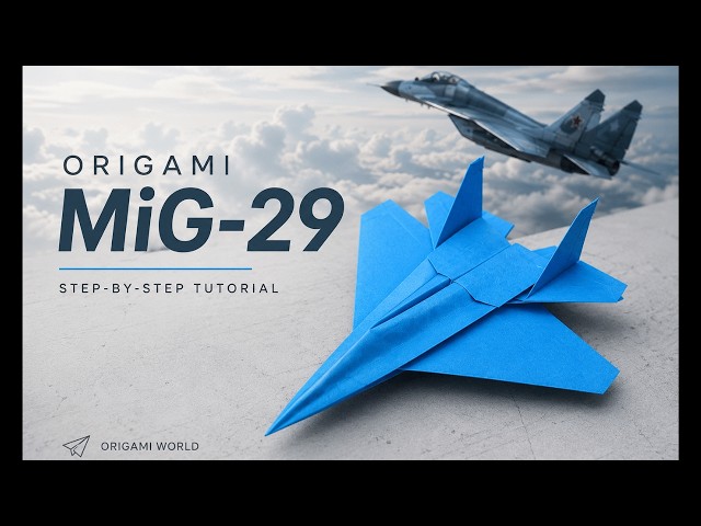 How to Make an Origami MiG-29 Fighter Jet ✈️ Easy Paper Airplane Tutorial