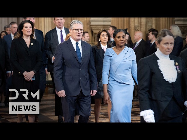 UK PM Starmer and Kemi Badenoch Arrive Together For King’s Parliament Opening Speech | AC1G