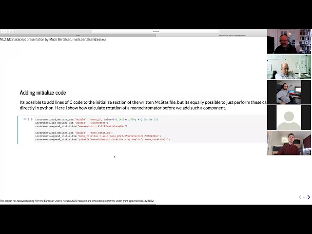 McStasScript - a pythonic notebook-driven McStas instrument generator