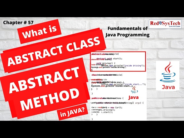 Abstract Class in Java | Interview Questions & Answers with Coding Examples , Method| Red9SysTech