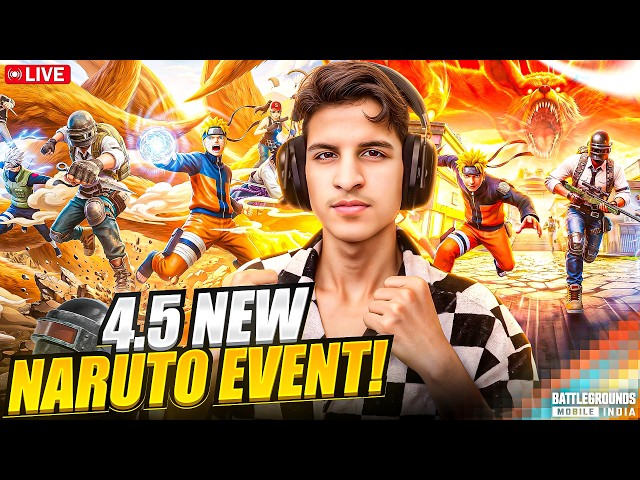 New 4.5 Naruto Event In BGMI Gameplay!😍┃ 🔴Live🔴