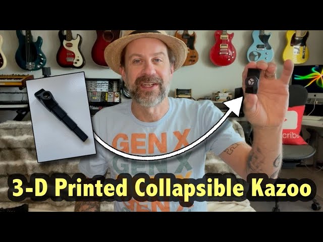 Zee Dee 3-D Printed Collapsible Kazoo (ZD3D)