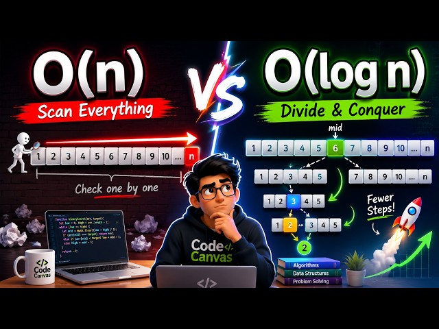 Linear Search vs Binary Search Explained Visually (with Code)