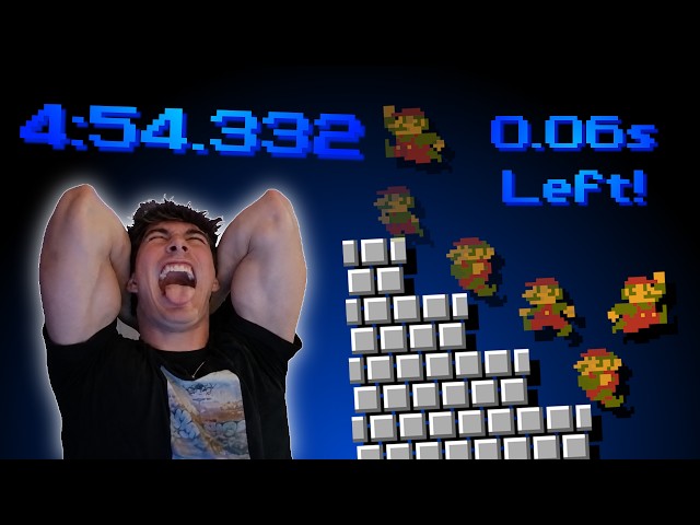 Super Mario Bros. Any% Speedrun in 4:54.332 *WR*