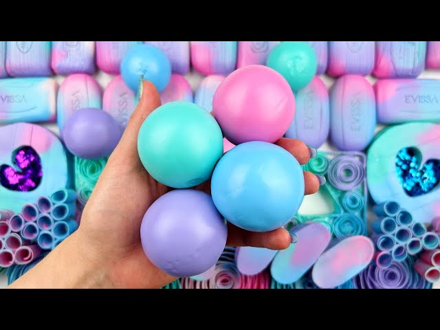 ASMR SOAP★Compilation set★Crushing soap★Cutting soap cubes★FOAM&GLITTER&STARCH★