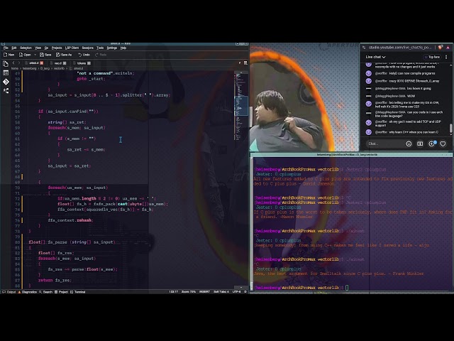 Live programming 💾 💻 (I use Arch btw) #linux #computer