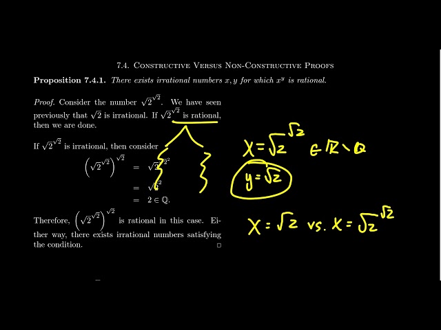 Constructive versus Nonconstructive Proof