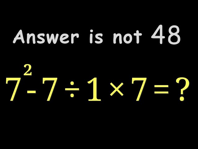 The order of operations that Fools millions! #maths #pemdas 