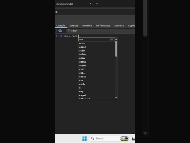Generate a 4-Digit OTP Using JavaScript 🔐🔥 | Easy Coding #shorts
