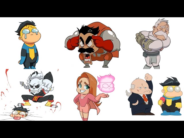 Invincible VS - All Loading Screen Characters Animations