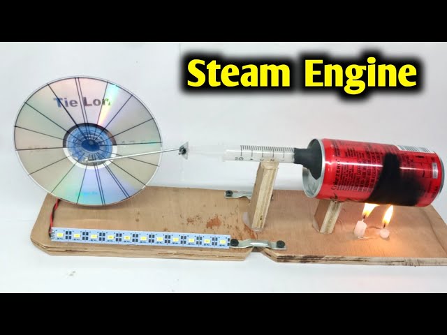 How to make steam engine at home very easy | How to convert energy into electricity | free energy